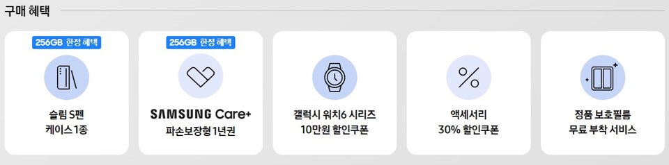 삼성 갤럭시 z폴드5 사전예약 혜택,사은품, 출시일