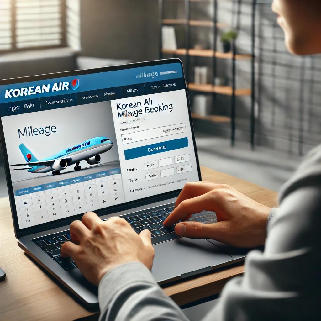 대한항공 마일리지 예매 방법