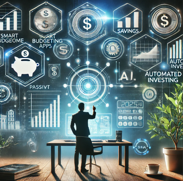 한 남자가 돈 모으는 전략을 세우는 모습