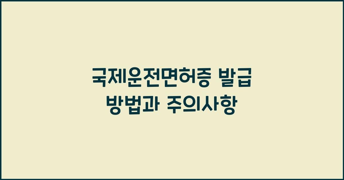 국제운전면허증