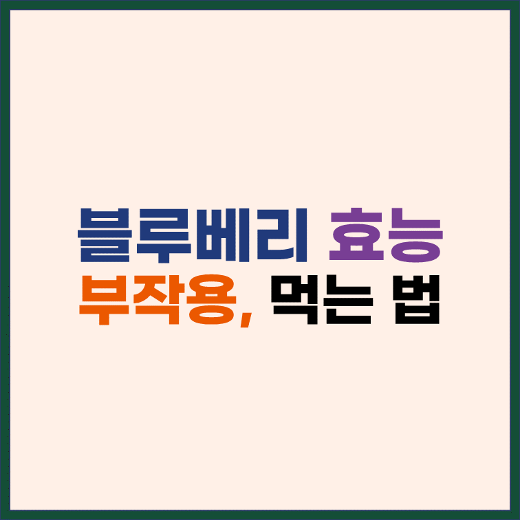 블루베리-효능-부작용-먹는-법