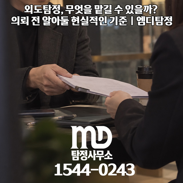 외도 조사 보고 안내