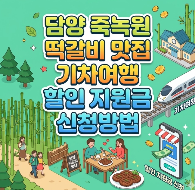 담양 죽녹원 떡갈비 여행 할인 디지털 관광주민증 신청방법