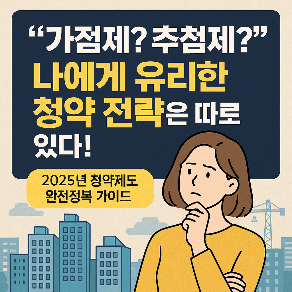 “가점제? 추첨제?” 나에게 유리한 청약 전략은 따로 있다!