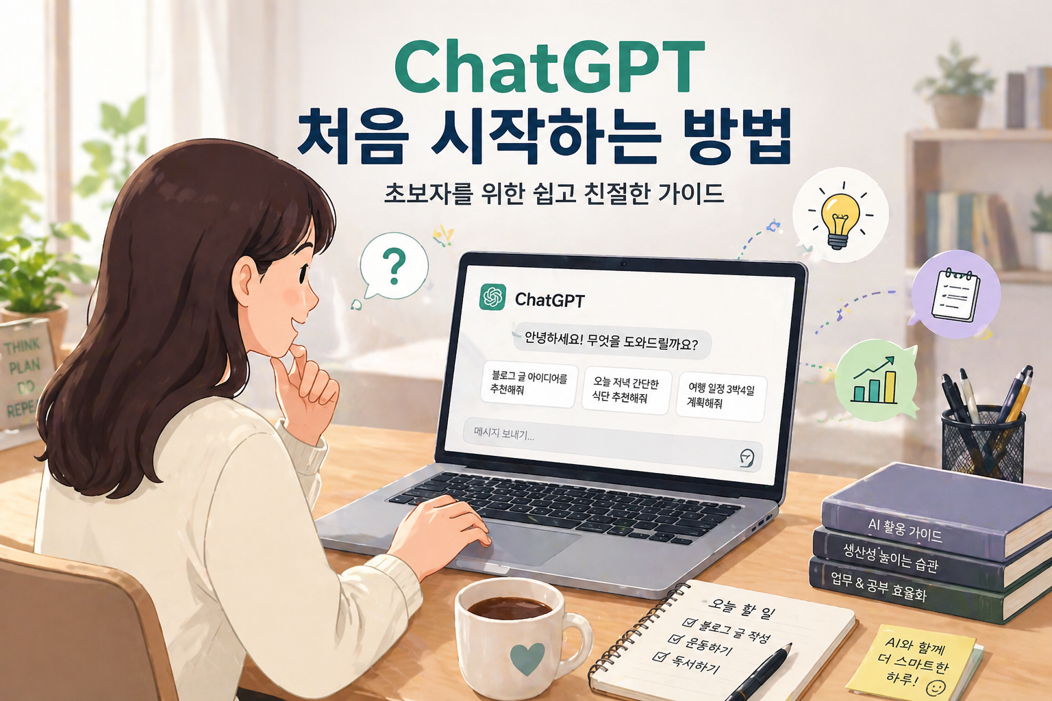 ChatGPT를 처음 시작하는 사람의 모습
