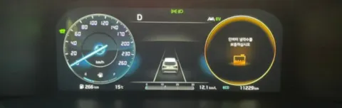 냉각수 부족 경고등 계기판