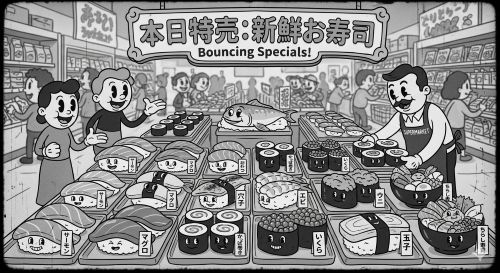 일본 마트 초밥 vs 한국 관련 사진