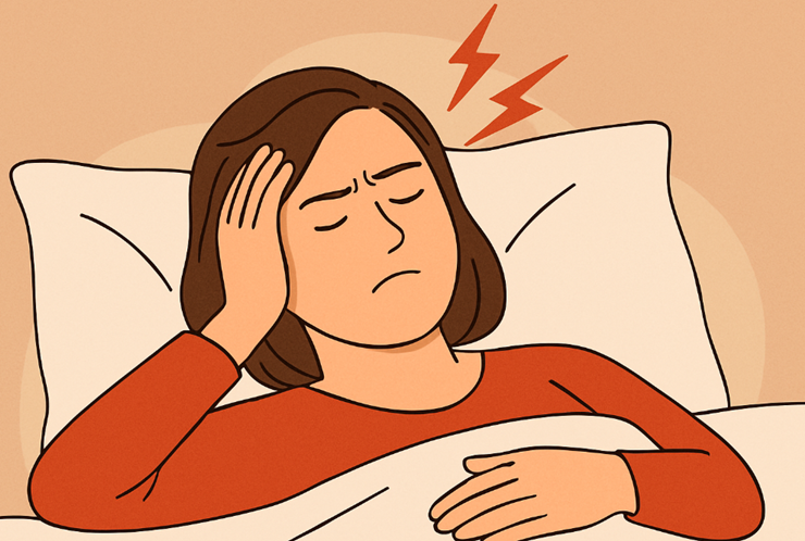 머리가 아픈여자