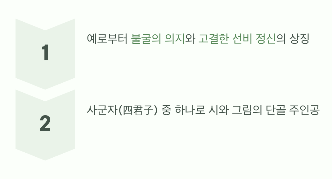 눈 속에서 피어나는 희망, 매화