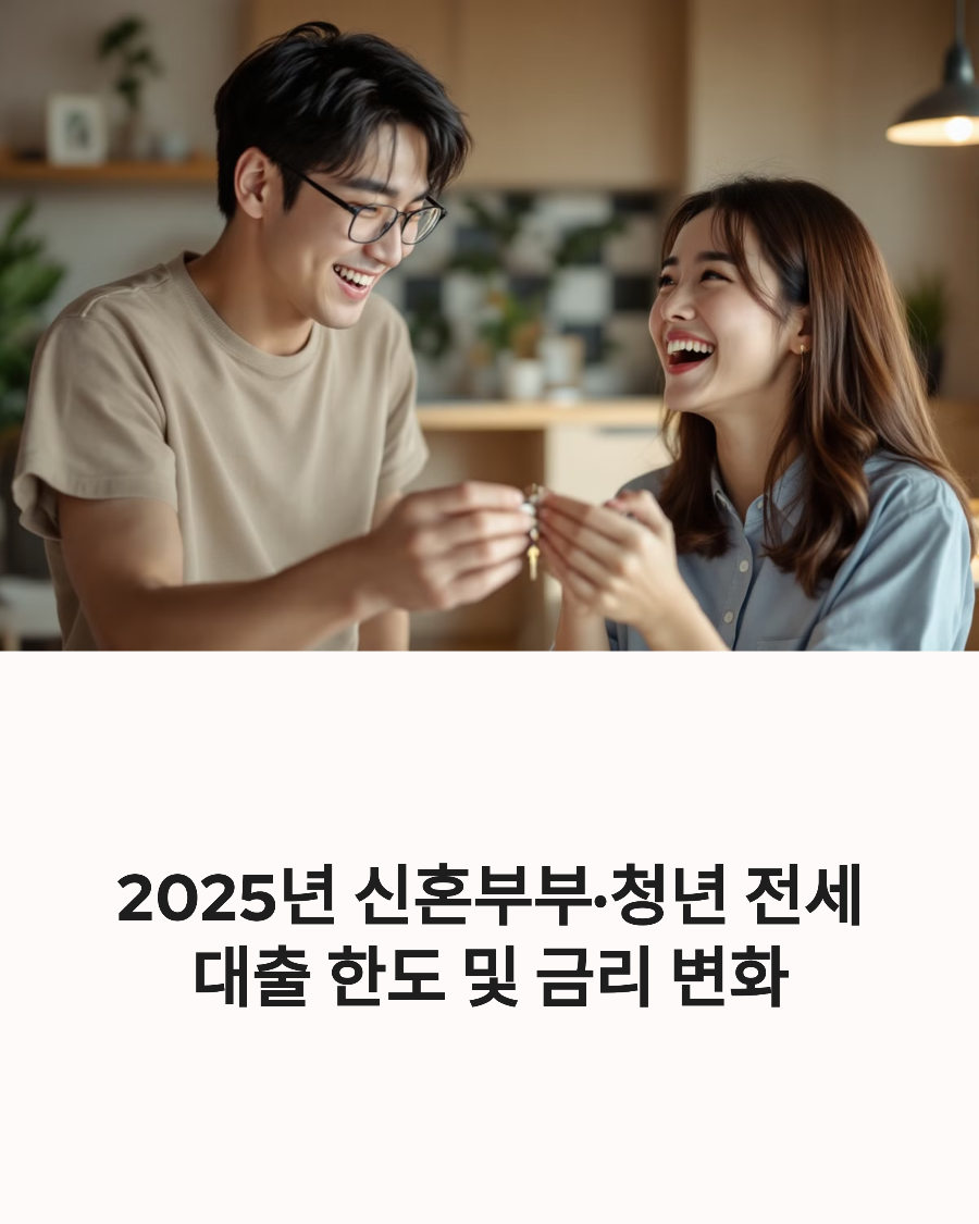 2025년 신혼부부·청년 전세대출 한도 및 금리 변화