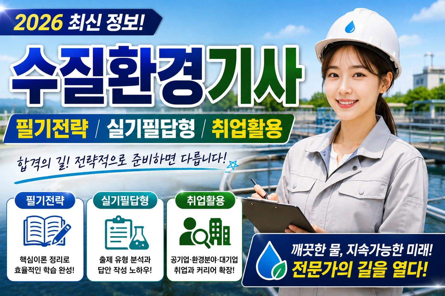 수질환경기사 (필기전략, 실기필답형, 취업활용)