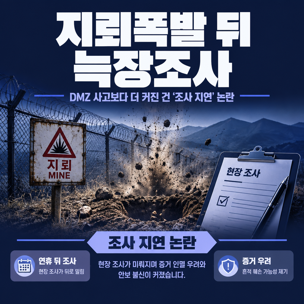 지뢰폭발 뒤 늑장조사