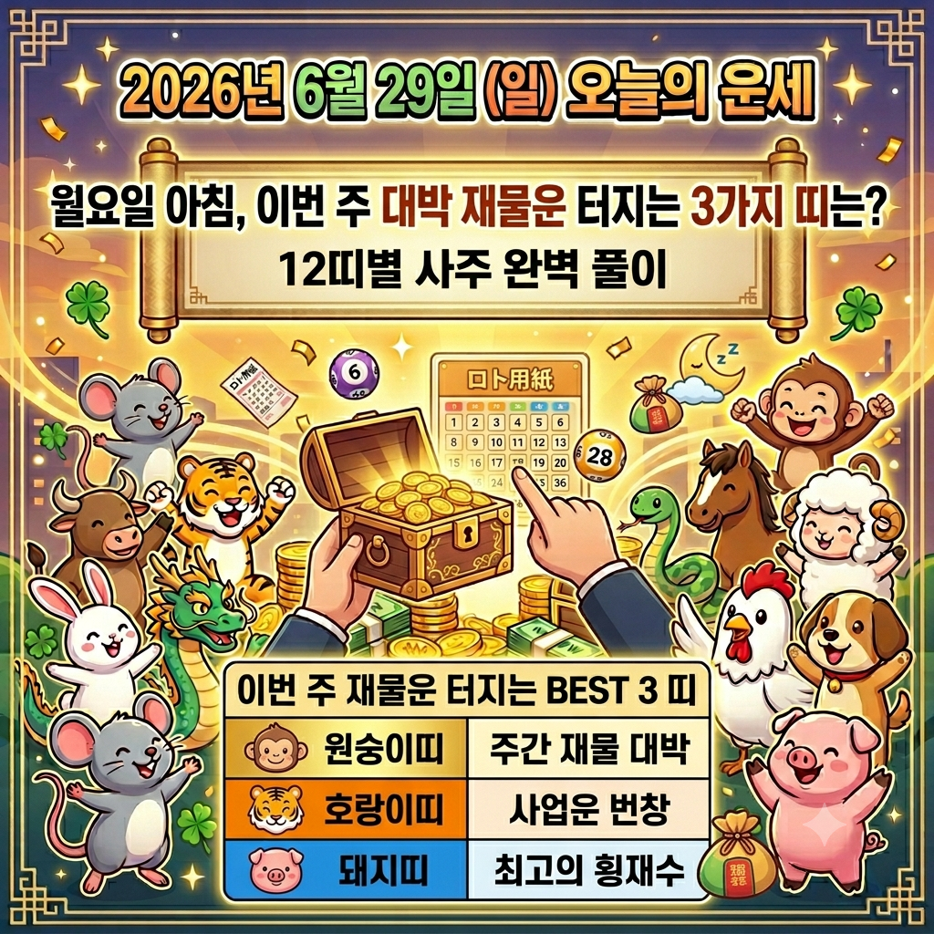 6월29일 오늘의 운세