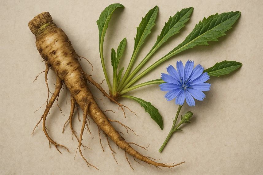 치커리 뿌리 사진