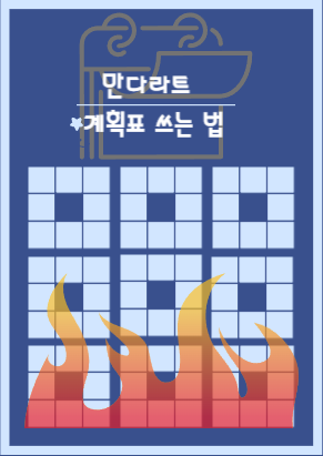 만다라트 계획표 쓰는 법 표지