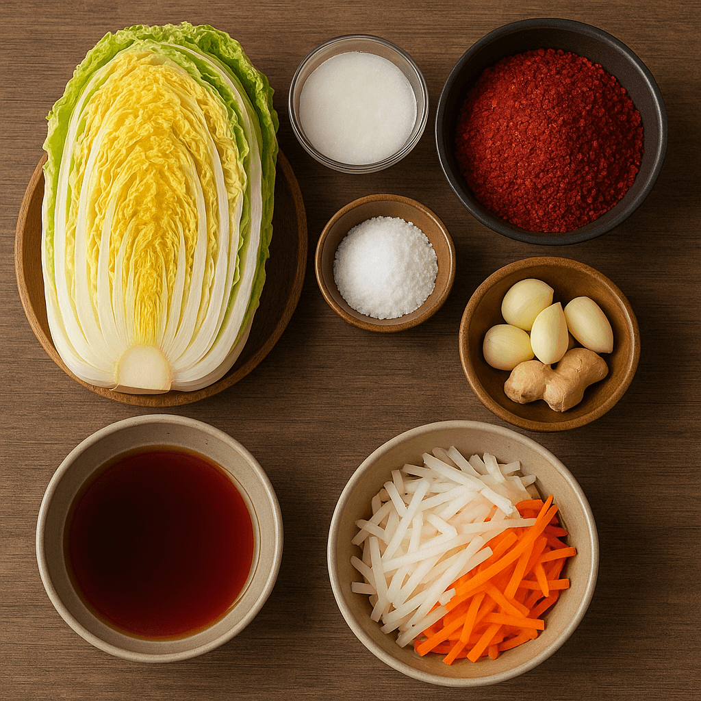 김장 양념 재료 황금 비율