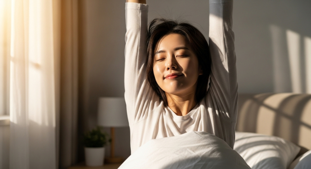 상추차 마신 다음날 기분 좋은 아침