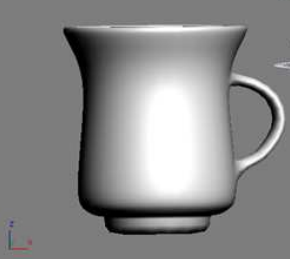 3D 모델링 컵