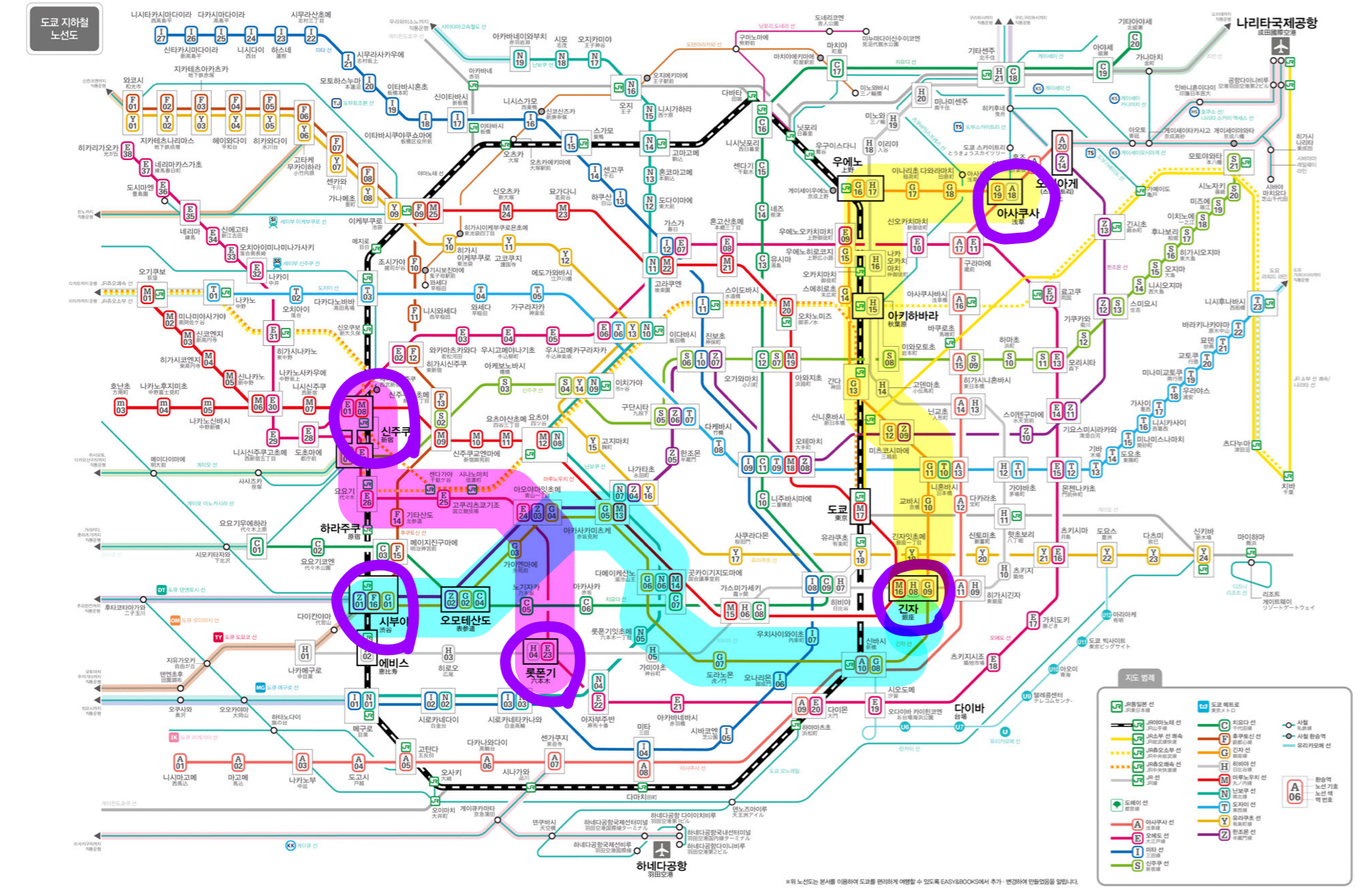 도쿄 지하철 티켓 (도쿄 서브웨이 티켓)