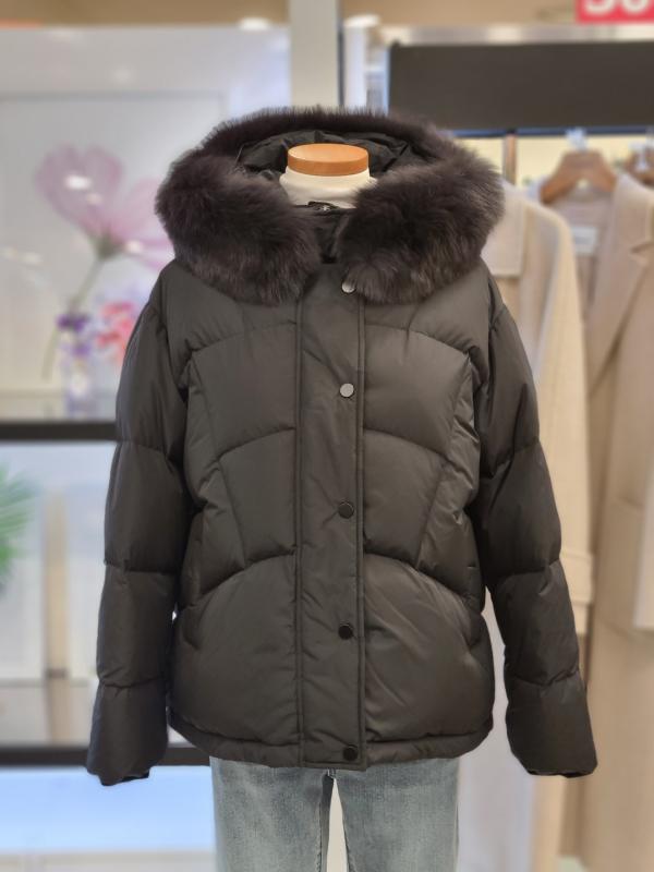 쉬즈미스 폭스 퍼 구스다운 숏 점퍼 SSGJPM41020 LE1215473034