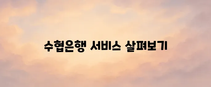 수협은행 (suhyup-bank) 인터넷뱅킹 홈페이지 바로가기