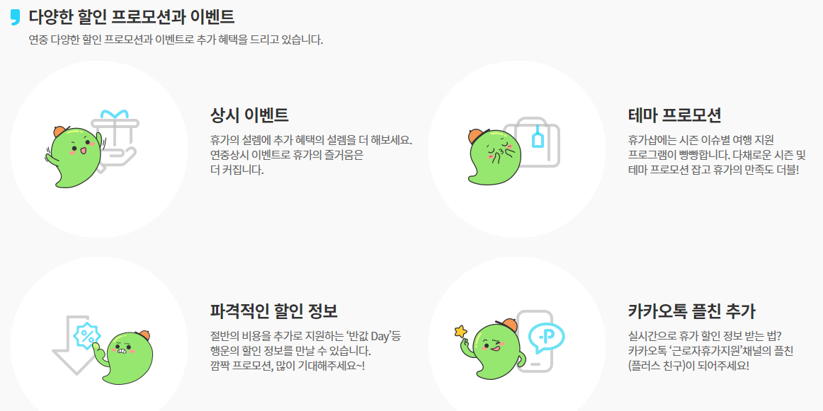 근로자휴가지원사업 조건