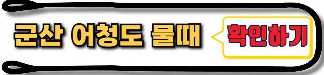 군산 어청도 물때