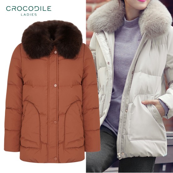 크로커다일레이디 캐주얼 덕다운 패딩 점퍼 CL0WDW204