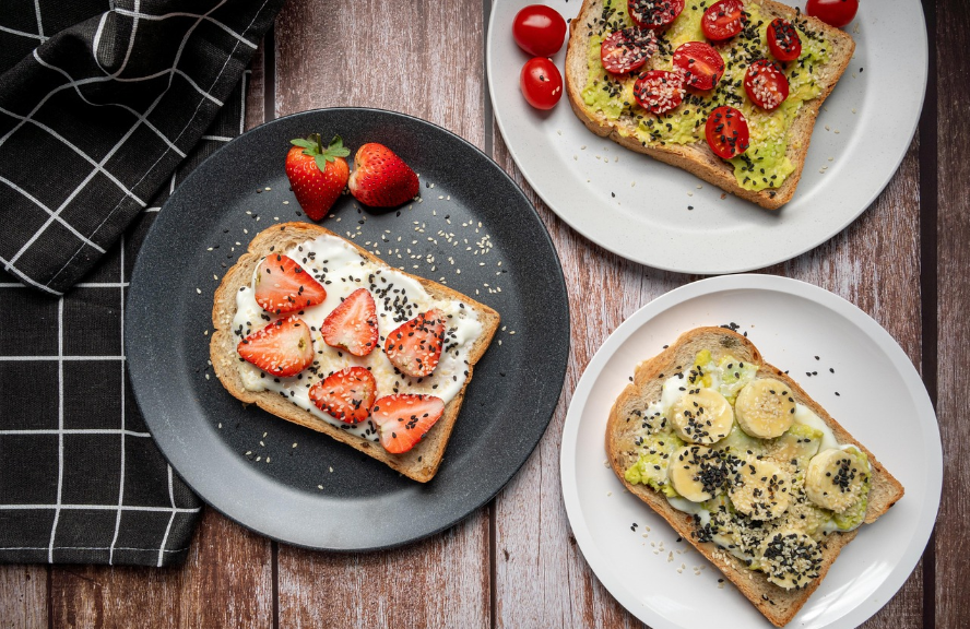 Toast, Food, Flat lay image.