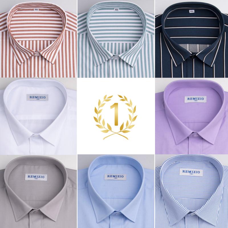 남자셔츠 와이셔츠 솔리드 스트라이프 체크 빅사이즈