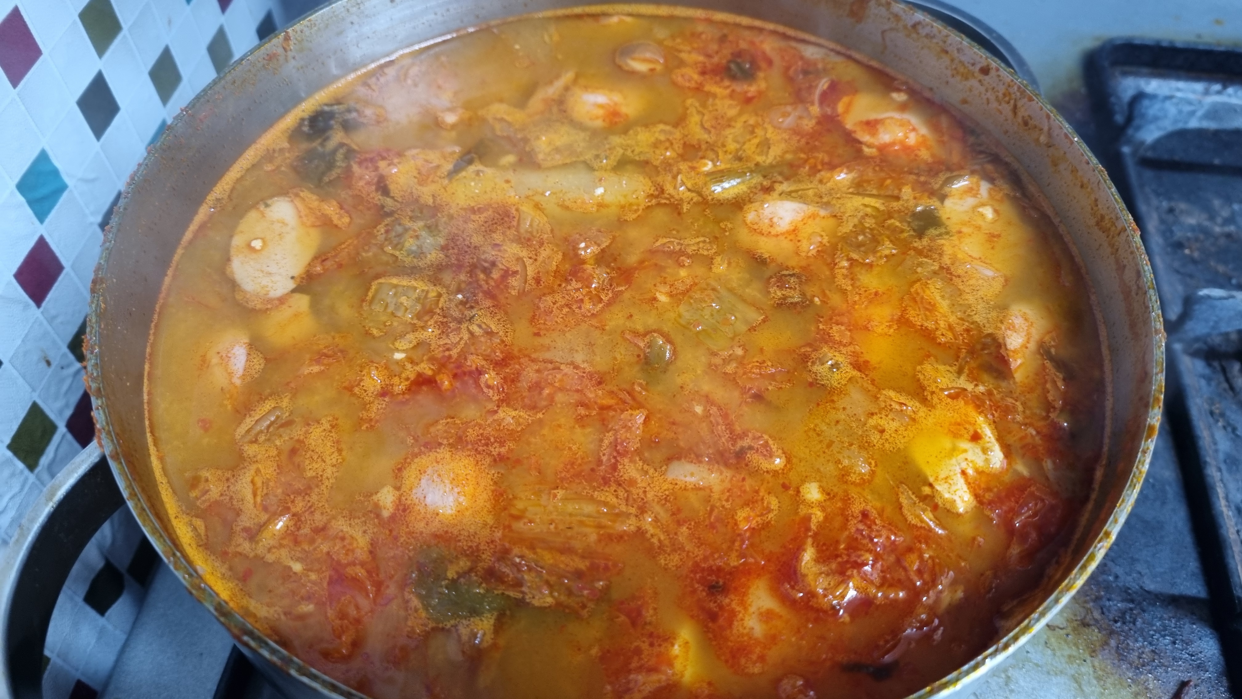 부대찌개 끓이기
