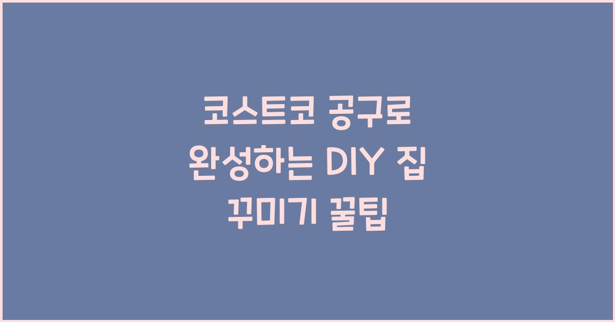 코스트코 공구