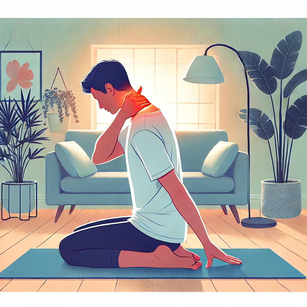 목디스크 운동법과 관련된 사진