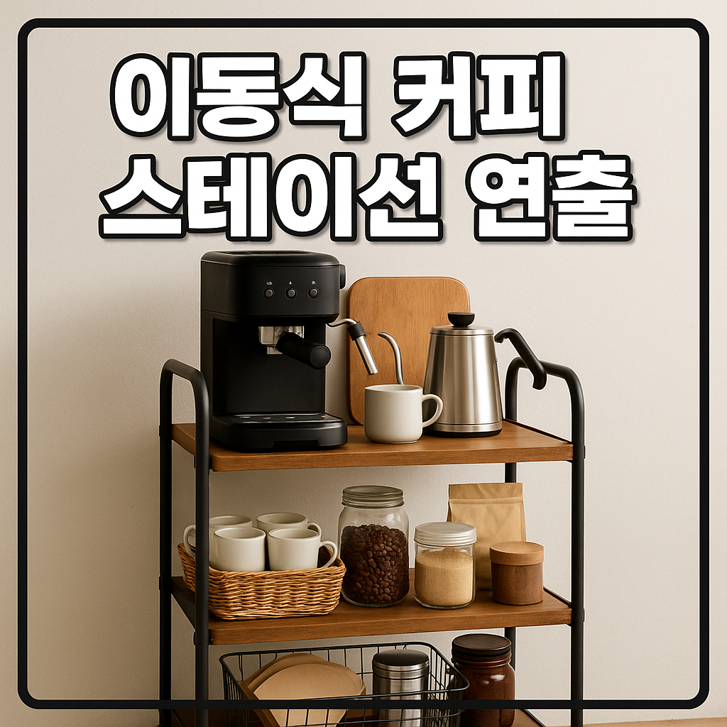 이동식 커피 스테이션 연출