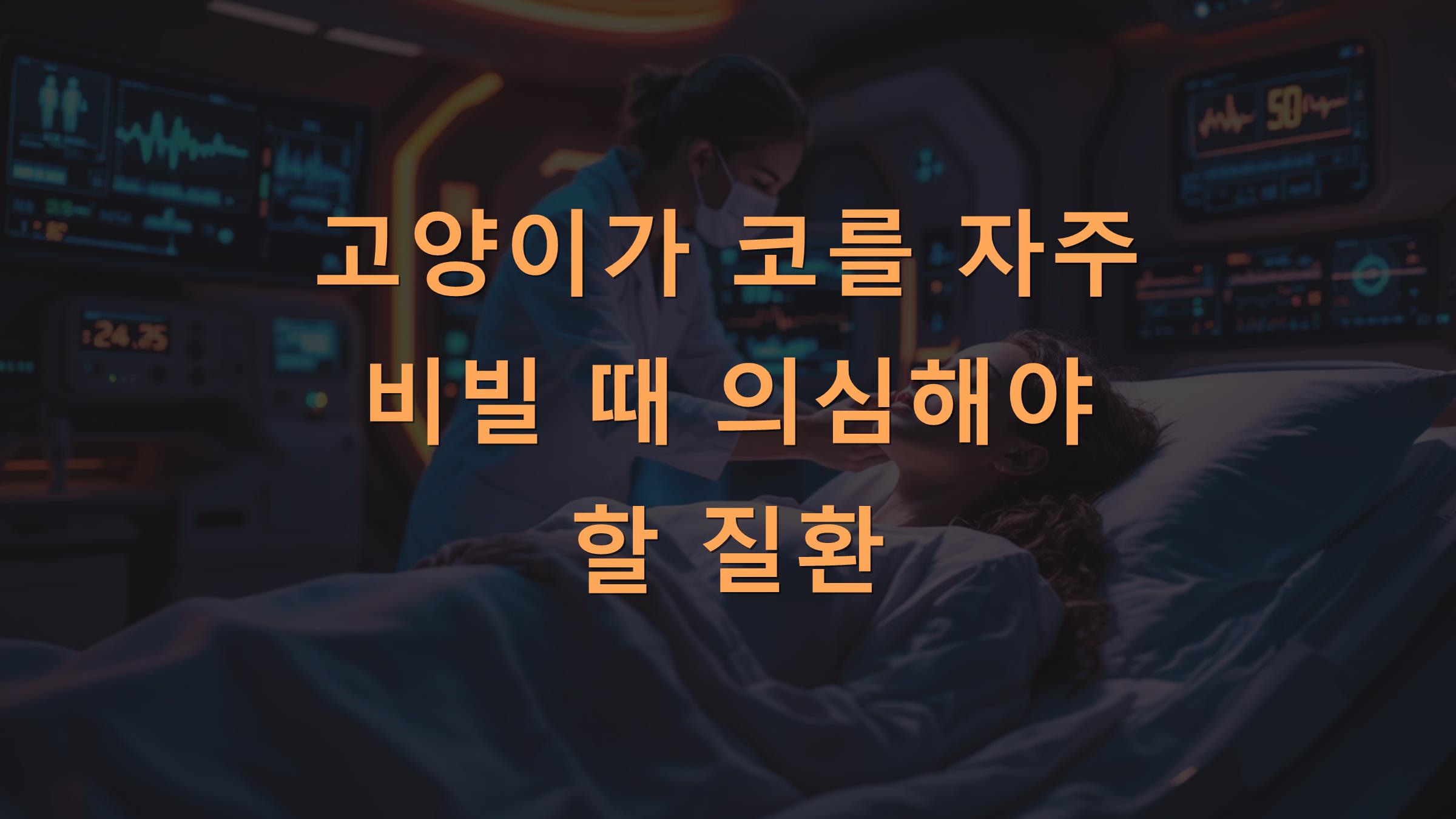 고양이가 코를 자주 비빌 때 의심해야 할 질환