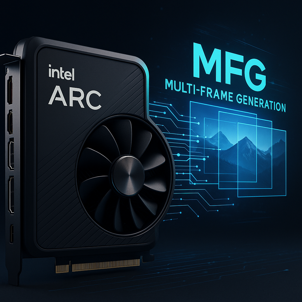 Intel Arc 그래픽 카드의 멀티프레임 생성 기술 XeSS MFG