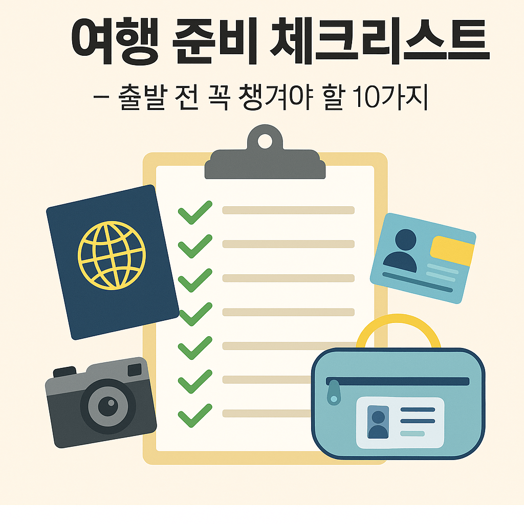 여행 준비 체크리스트 10가지 - 출발 전 꼭 챙겨야 할 꿀팁 썸네일