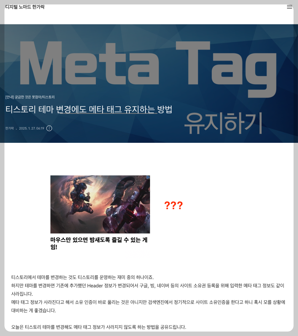 구글 애드센스 카카오 자체 광고