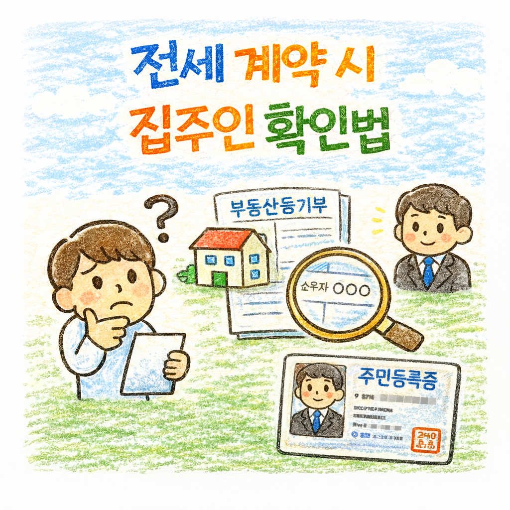 전세 계약 시 집주인 확인법