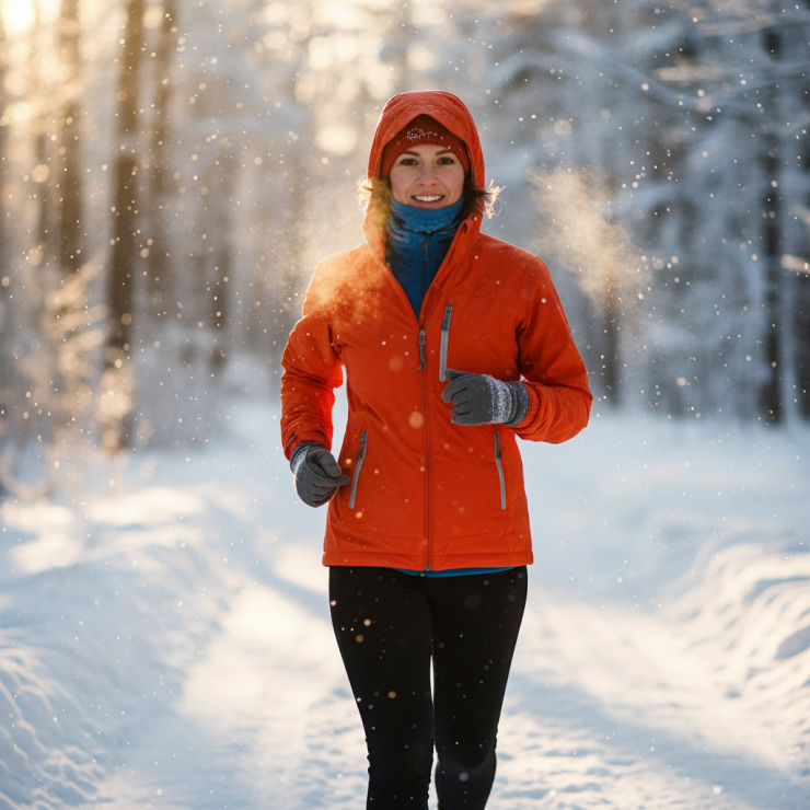 겨울 영하 러닝 체온 유지 복장