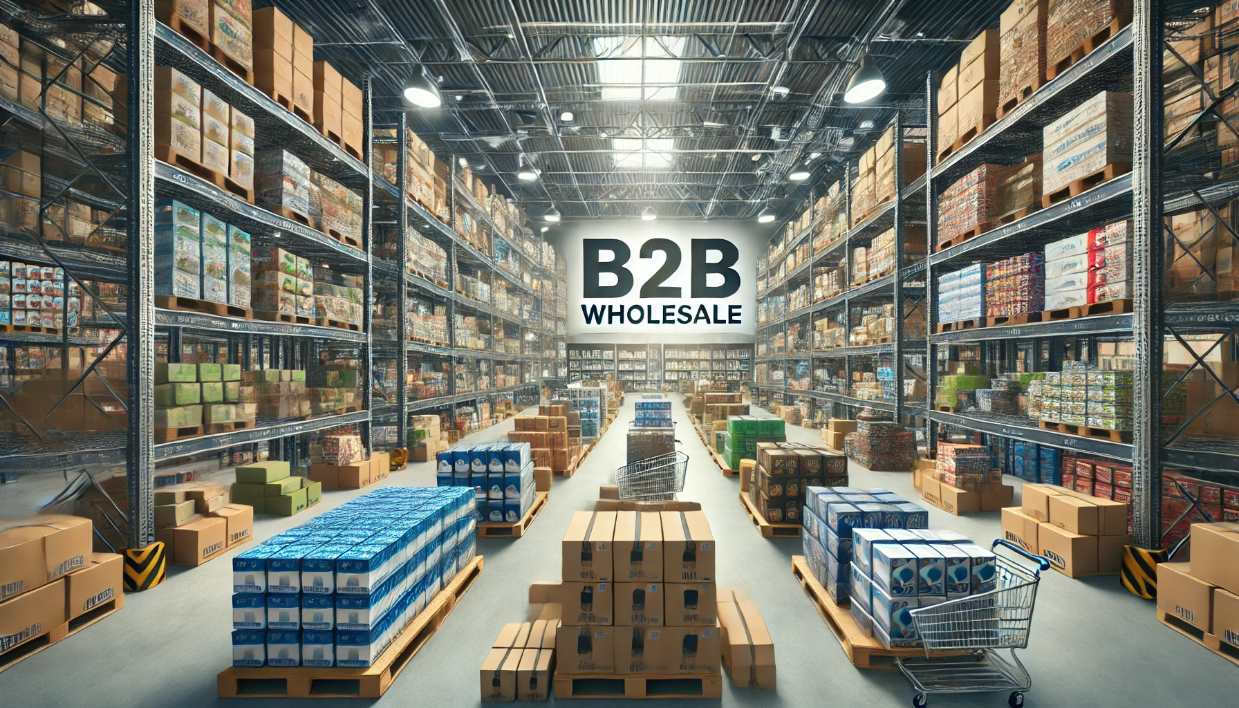 현대적인 도매 창고