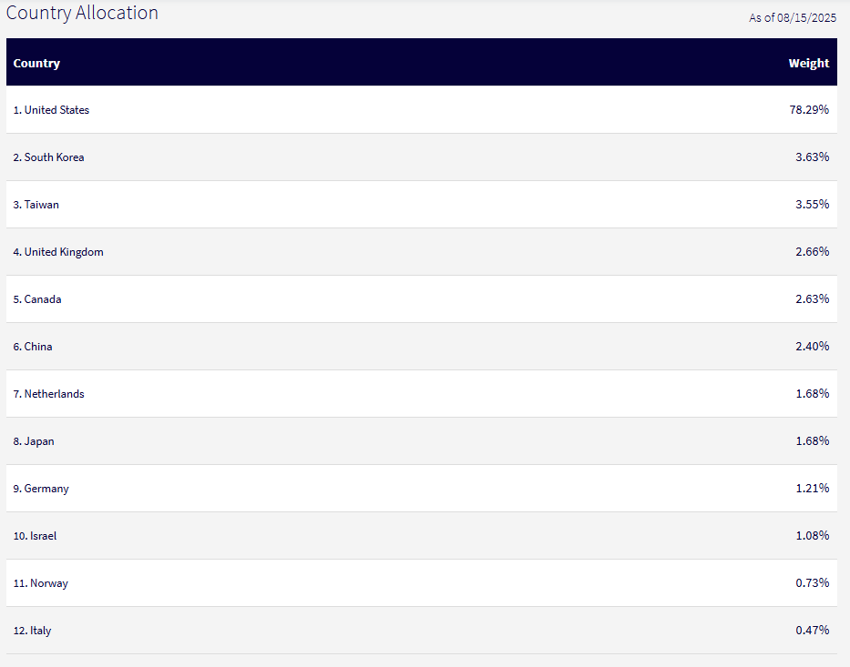 WisdomTree 출처 WTAI 국가별 자산 배분