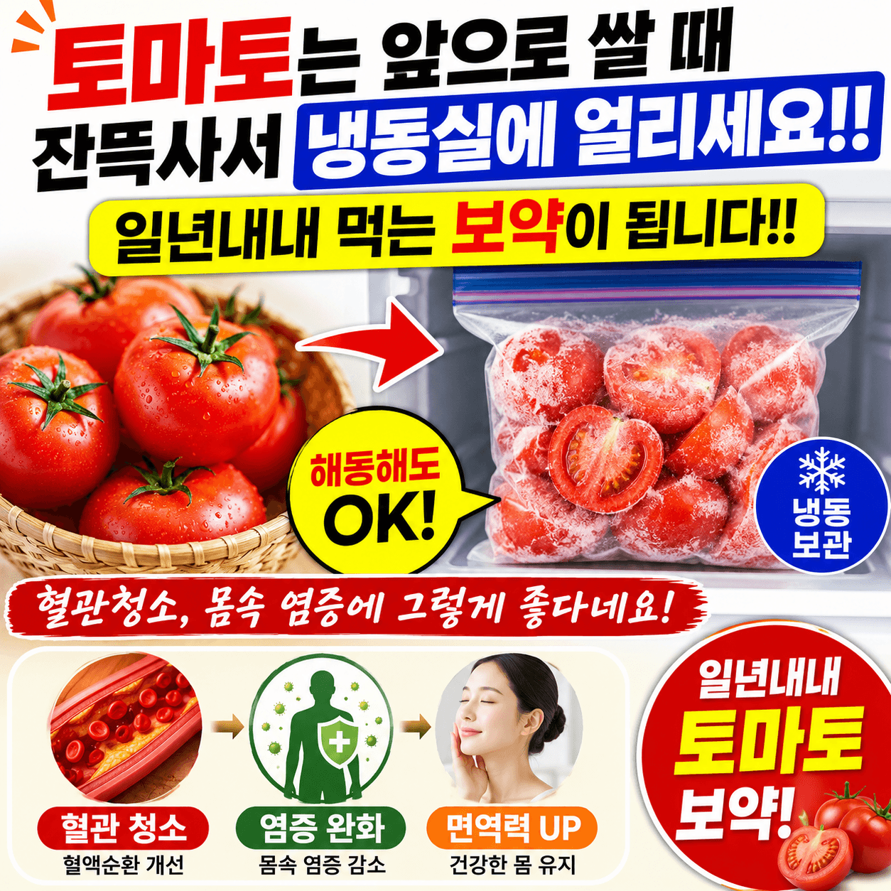 토마토 '이렇게' 보관하세요!