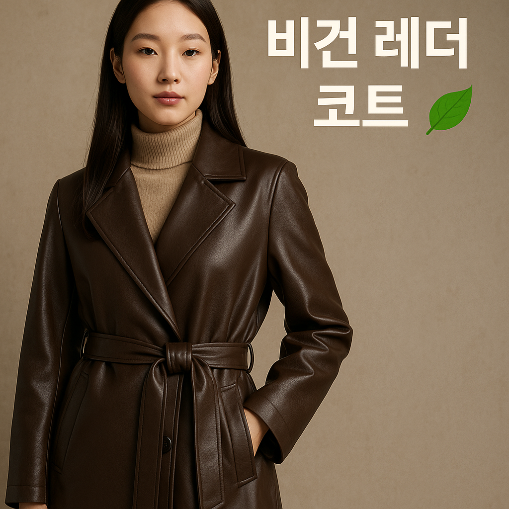 비건 레더 코트