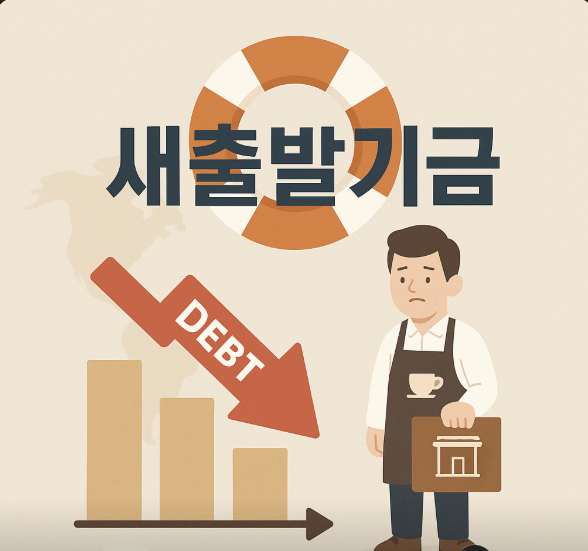 새출발기금으로 소상공인 부채 경감 안내 인포그래픽
