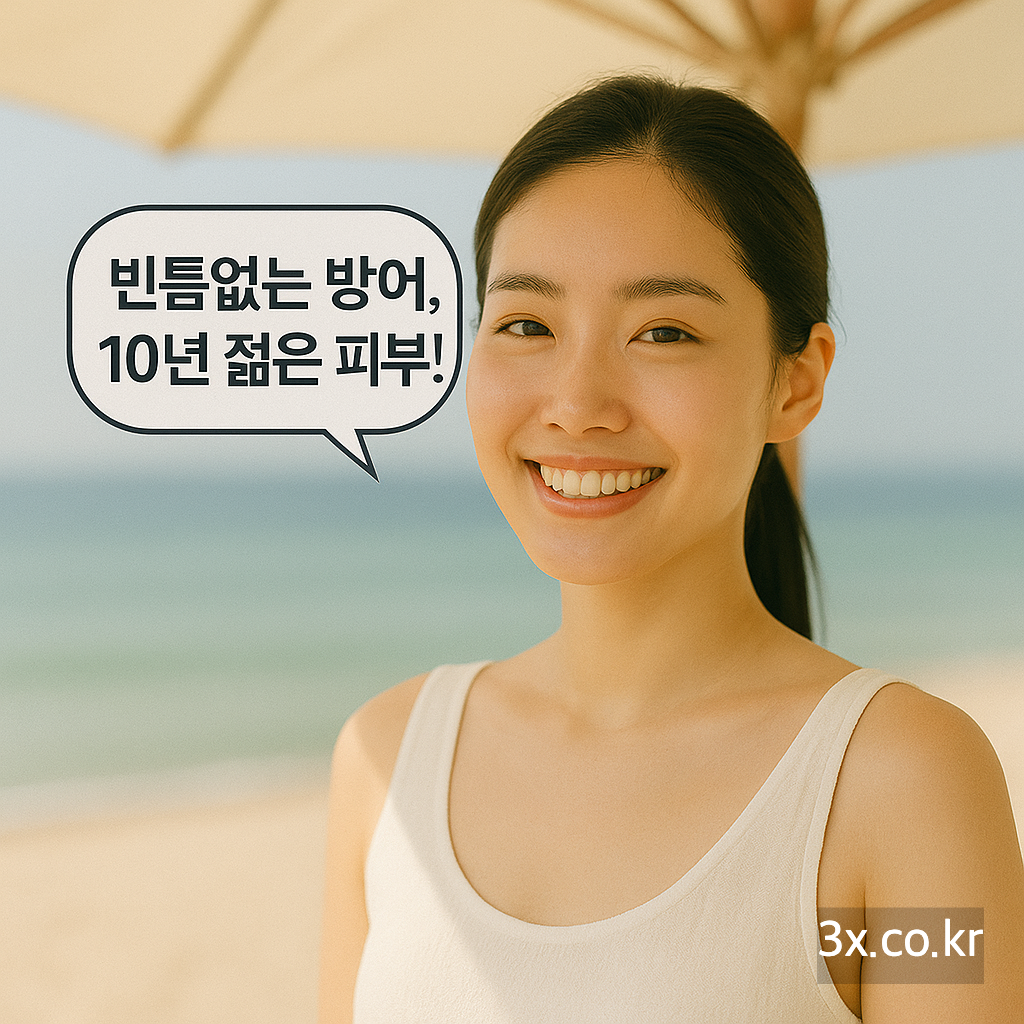 빈틈없는 방어, 10년 젊은 피부!