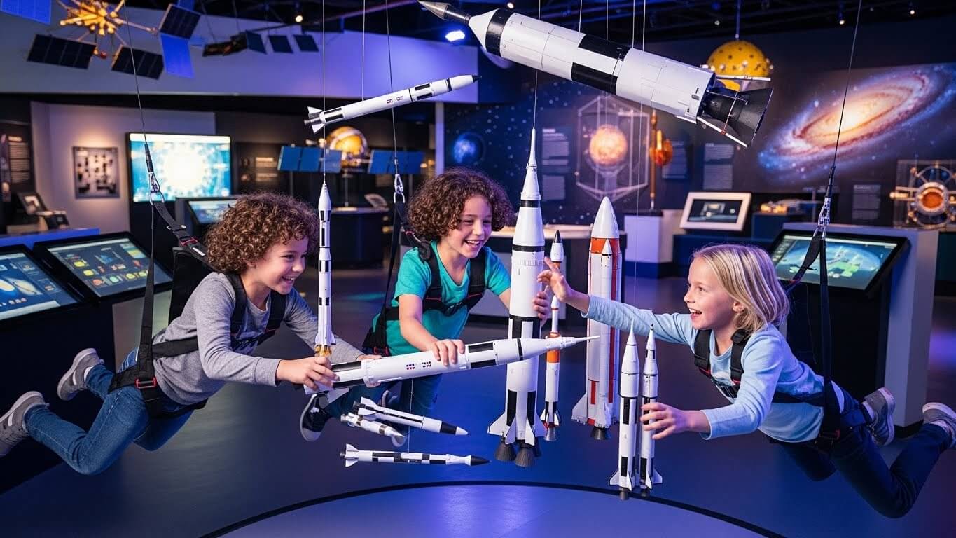 가족&middot;체험 중심 코스 - 무중력 체험 우주로의 초대관