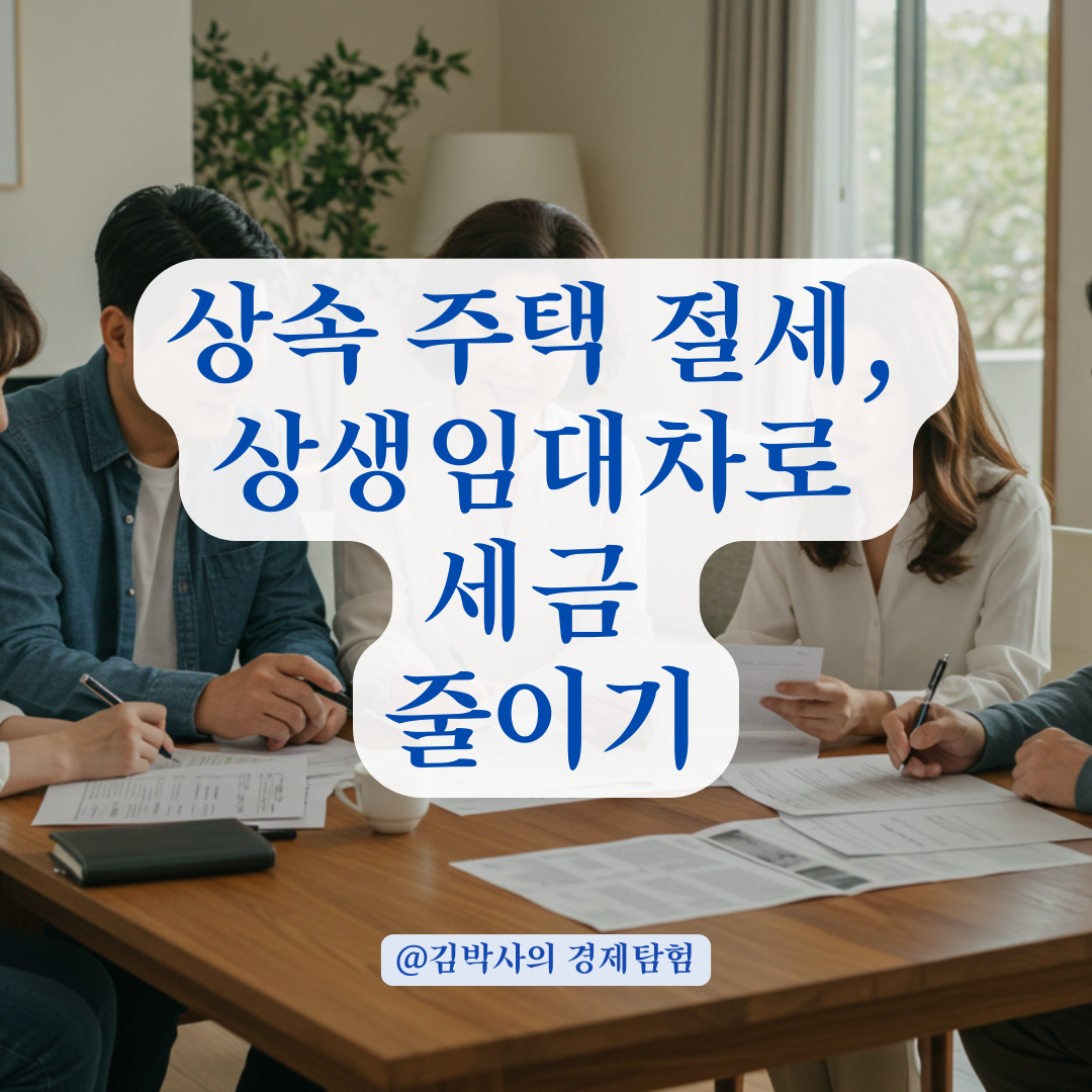 상생임대차계약 체결 시 상속 주택 양도세 절세 방법 정리.