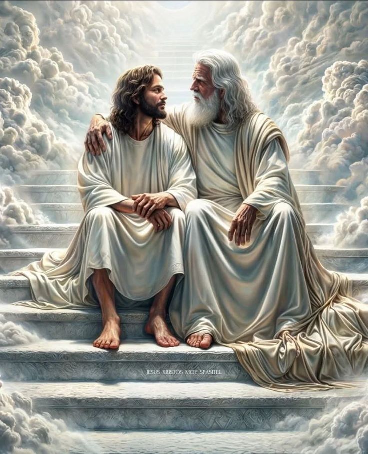 하나님 아버지와 아들 예수 사진