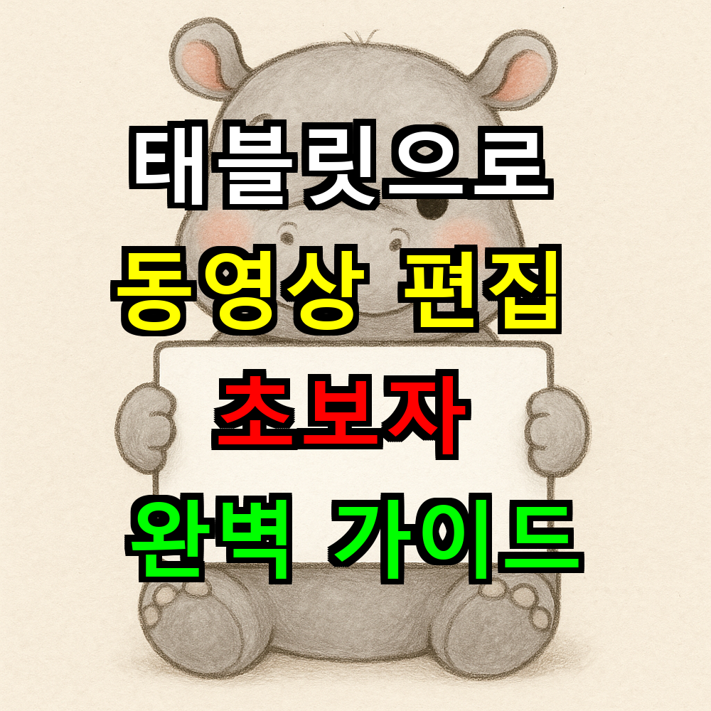 태블릿으로 동영상 편집 쉽게 하는법? 초보자 완벽 가이드